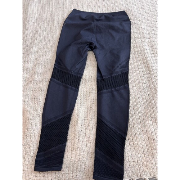 Fabletics Womens High Waist Seamless 7/8 Mesh Leggings Navy Blue Sz Small EUC *A - Picture 3 of 5